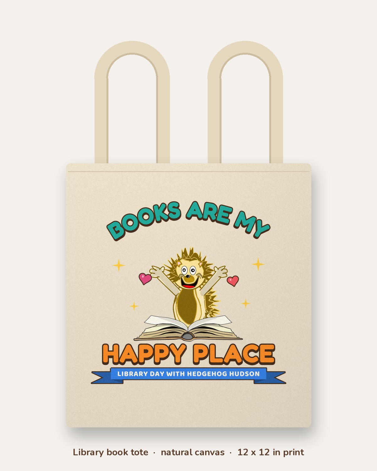 Books Are My Happy Place Tote